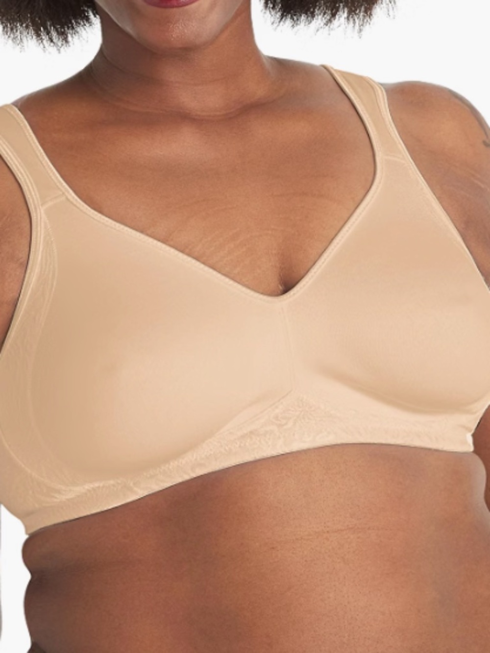 Playtex Women's 18 Hour Side & Back Smoothing Wireless Bra Nude 38C 12473